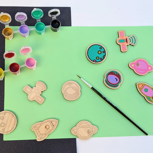 Paint Your Own Magnets: Outer Space Kit