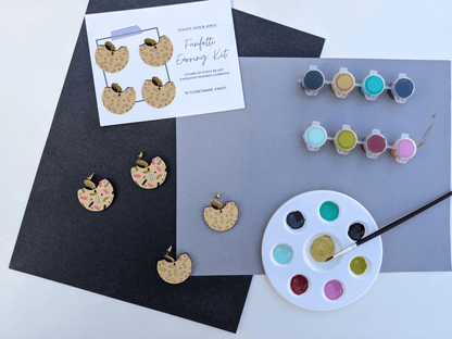 Funfetti Wood Paint-Your-Own Earrings Kit