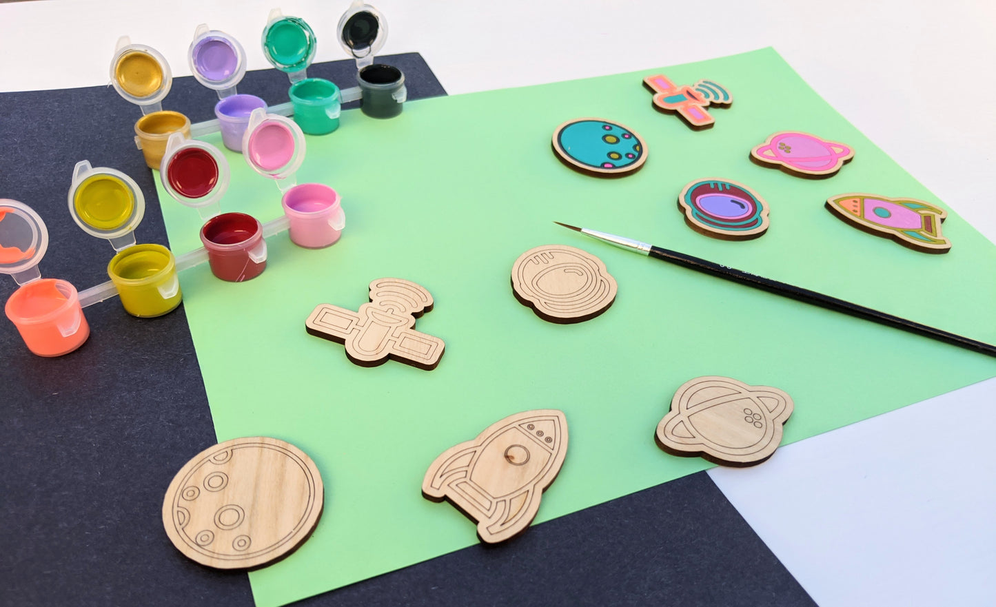 Paint Your Own Magnets: Outer Space Kit